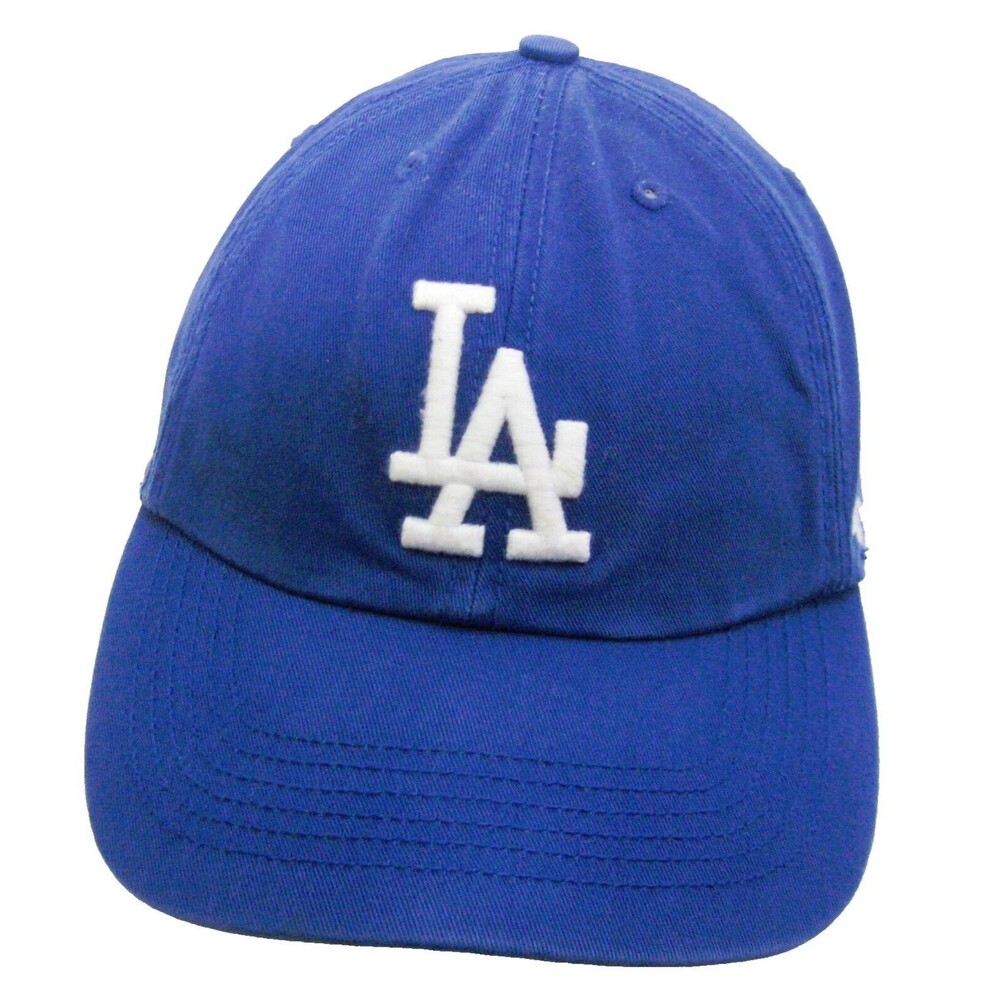 LA DODGERS Men's Blue MLB Baseball Cap Logo Hat (Adult Medium) Los Angeles 47